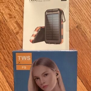 Ear buds and charging bank